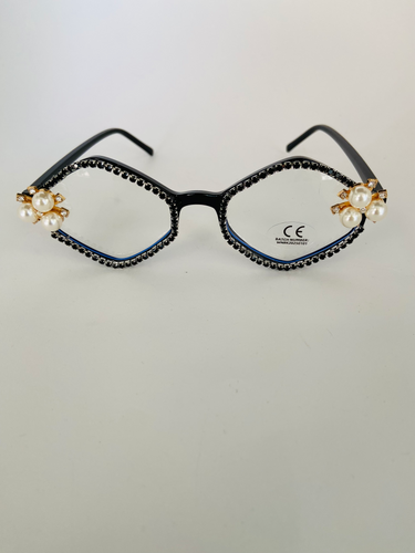Black Framed Rhinestone Readers